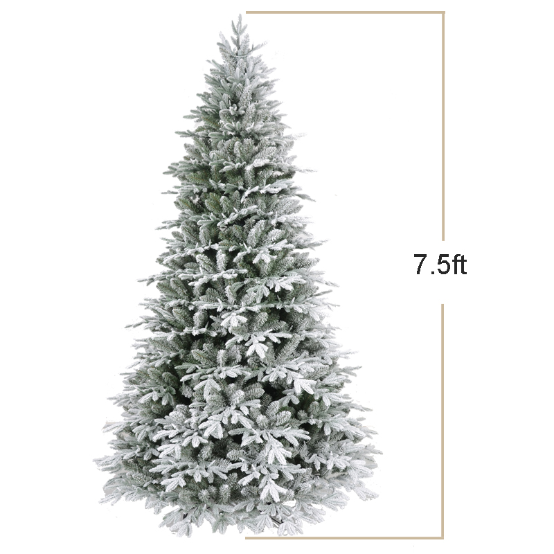 Snowing Flocking Christmas Tree Prelit Christmas Tree For Xmas Decorations