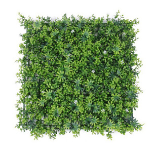 J Artificial Para Plants Privacy Greenery Faux Grass Wall Decor Panels Grass Wall Plastic Artificial Boxwood Anti-UV Grass Panel