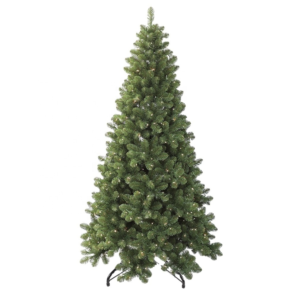 Factory Supply 5-10ft Pop up Artificial Snow Flocking Xmas Tree Fiber-Optic Christmas Trees