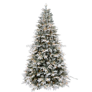 Snowing Flocking Christmas Tree Prelit Christmas Tree For Xmas Decorations