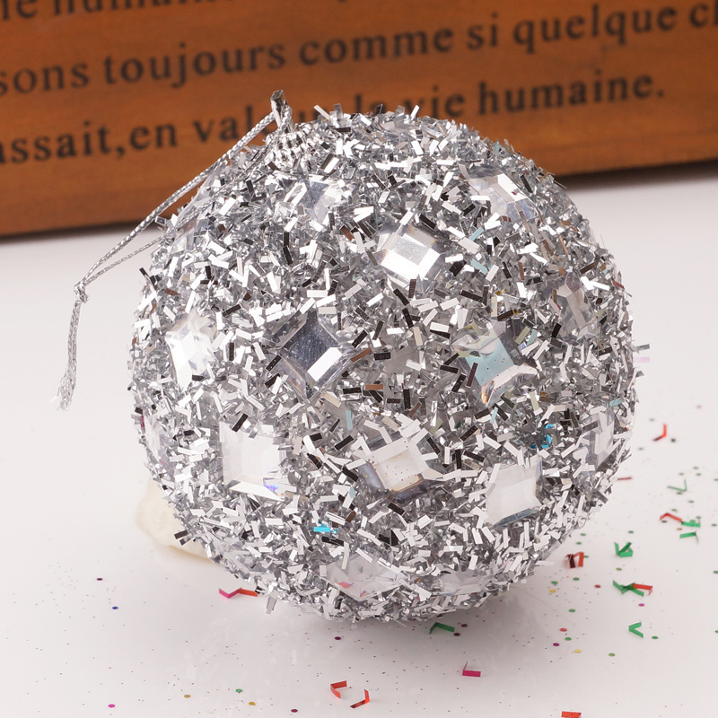 Square Sequins Christmas Ornaments Tinsel Christmas Tree Ball