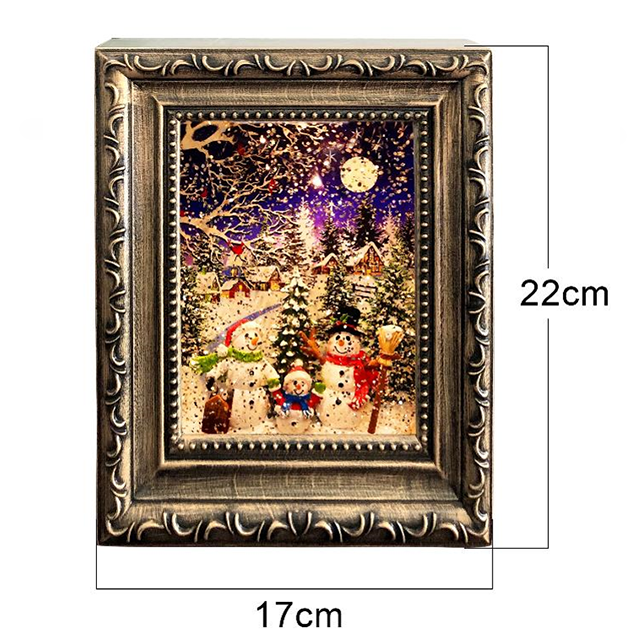 Carousel Styling Delicate Magic Christmas Decoration Glitter Gifts Snow Globe Lighted Water Globe Mini Props