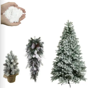 Artificial Snow for Christmas Decoration, Instant Snow Dry Plastic Snowflakes for Holiday Decor Craft Winter Displays