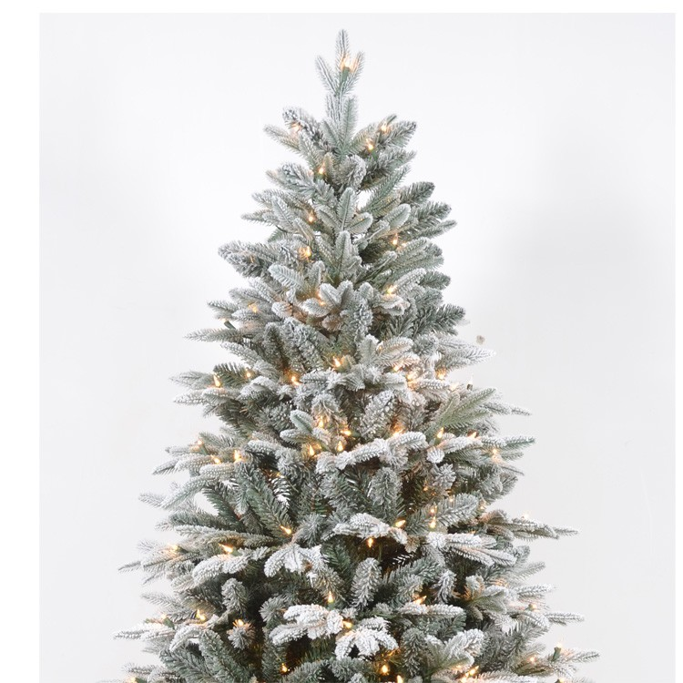 Snowing Flocking Christmas Tree Prelit Christmas Tree For Xmas Decorations