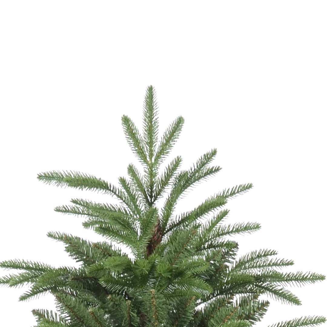 Wholesale Premium Xmas Spruce 7ft PE PVC Hinged Fat Prelit Lights Artificial Christmas Tree