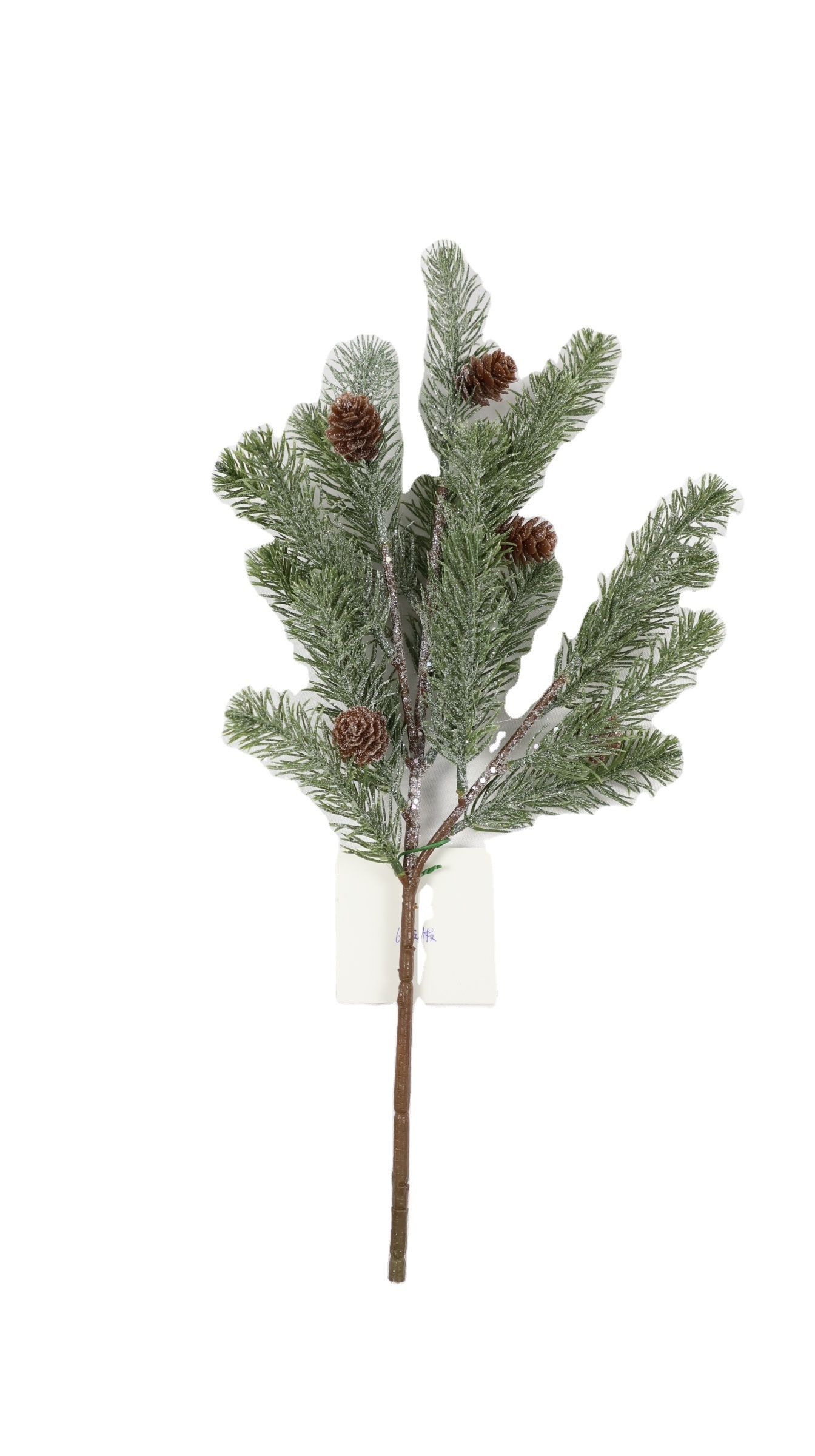 Christmas picks for arrangements Detachable wreaths faux berry cedar leaves Christmas door decoration with pine cone