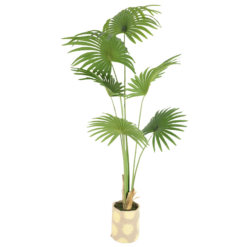 Artificial Plants Artificial Tree Indoor Eco-Friendly Decorative Green Artificial King Palm Tree