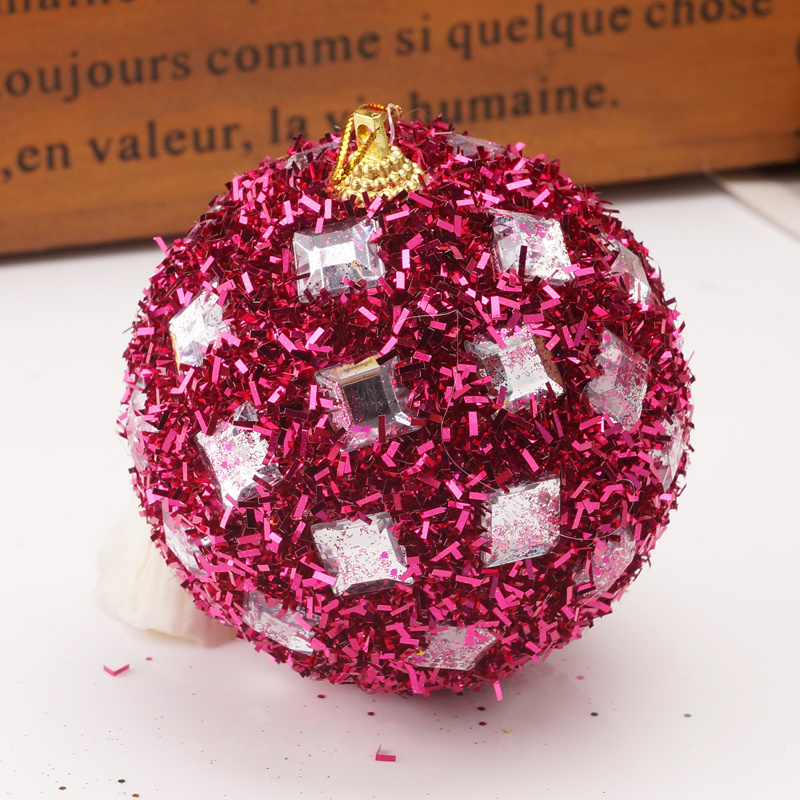 Square Sequins Christmas Ornaments Tinsel Christmas Tree Ball