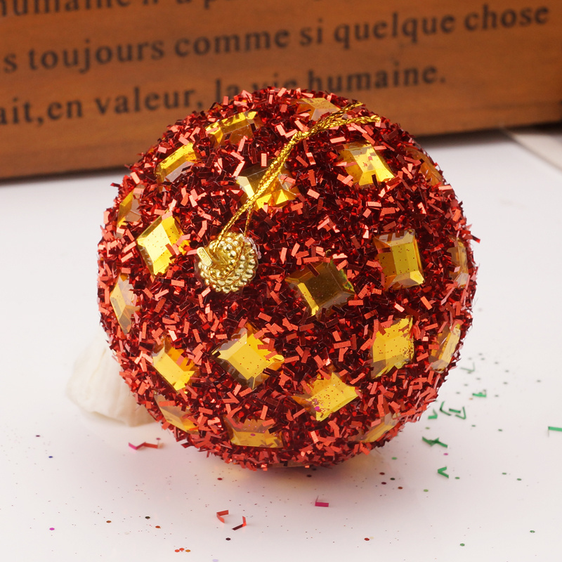 Square Sequins Christmas Ornaments Tinsel Christmas Tree Ball