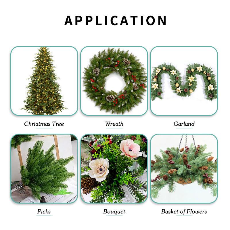 Artificial Pine Tree Branches And Leaves for Christmas Tree