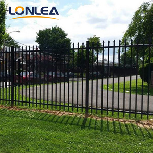 Hot sale steel gates fence wrought iron galvanized stainless steel fence with cheap price