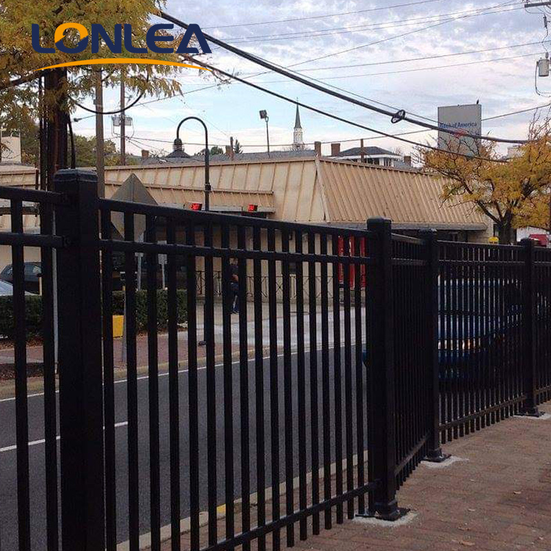 Hot sale steel gates fence wrought iron galvanized stainless steel fence with cheap price