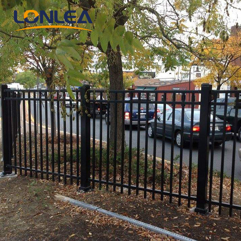 Hot sale steel gates fence wrought iron galvanized stainless steel fence with cheap price