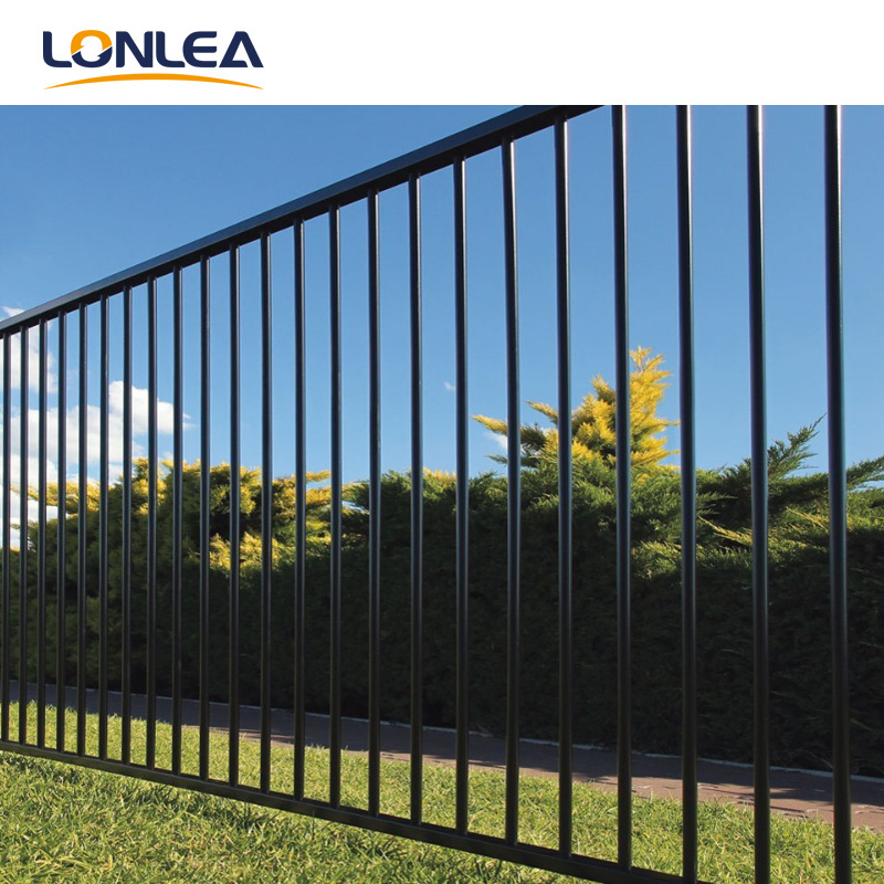 wholesale high quality outdoor aluminum garden fence  aluminum slat fence