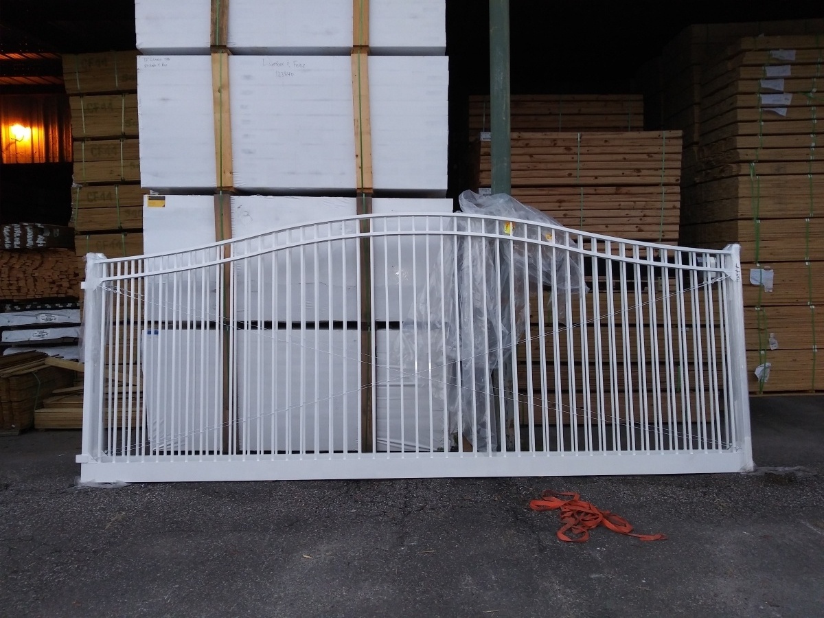 retractable outdoor Aluminium Powder Coating Metal slding gate for home