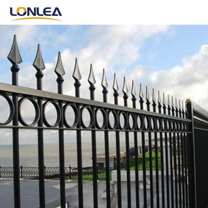 Factory Directly Wholesale Residential Metal Fencing Wrought Iron Fence Ornamental Steel Metal Fencing