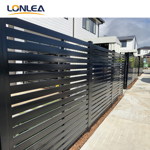 wholesale high quality outdoor aluminum garden fence  aluminum slat fence