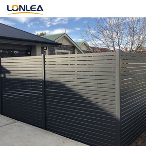 Composite Privacy Fencing Panels Modern Design Aluminium Slat Vertical Garden Panels