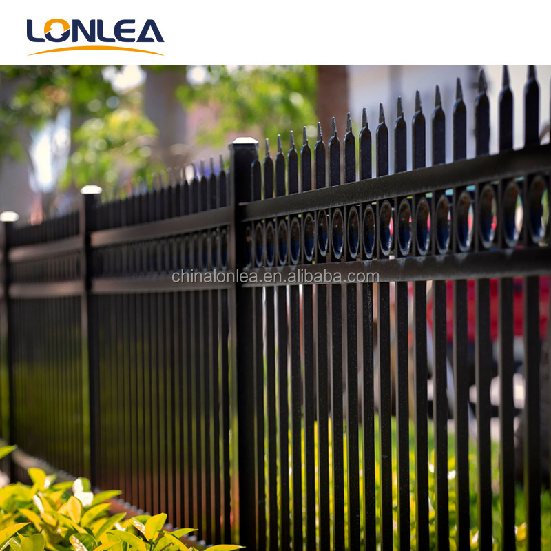 Factory Directly Wholesale Residential Metal Fencing Wrought Iron Fence Ornamental Steel Metal Fencing