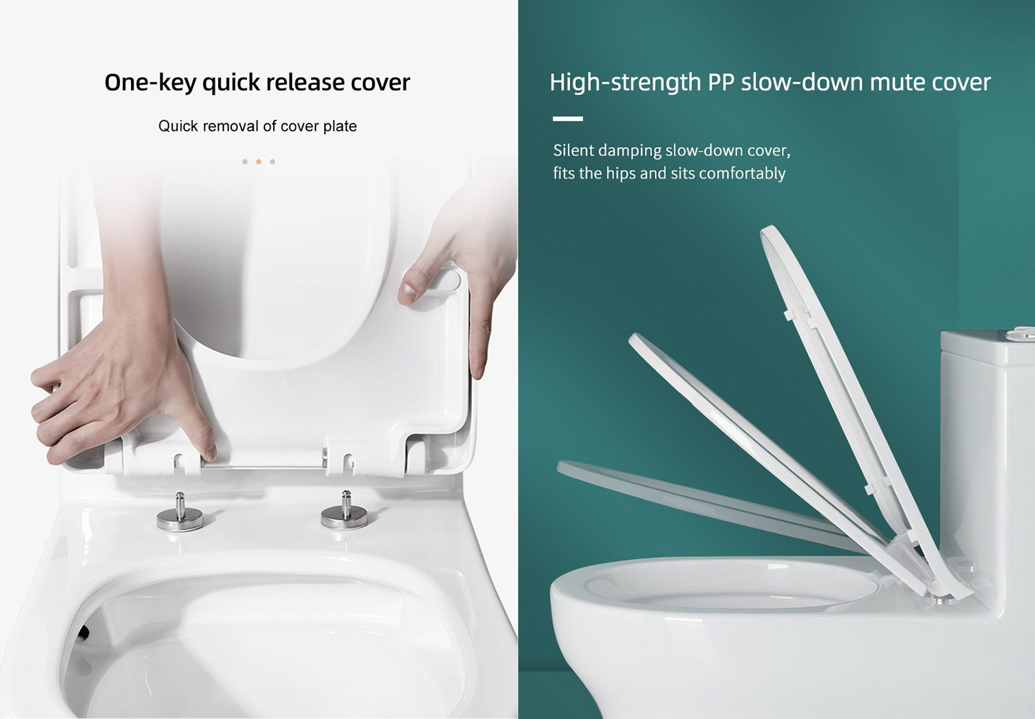 Classic style siphon one piece toilet