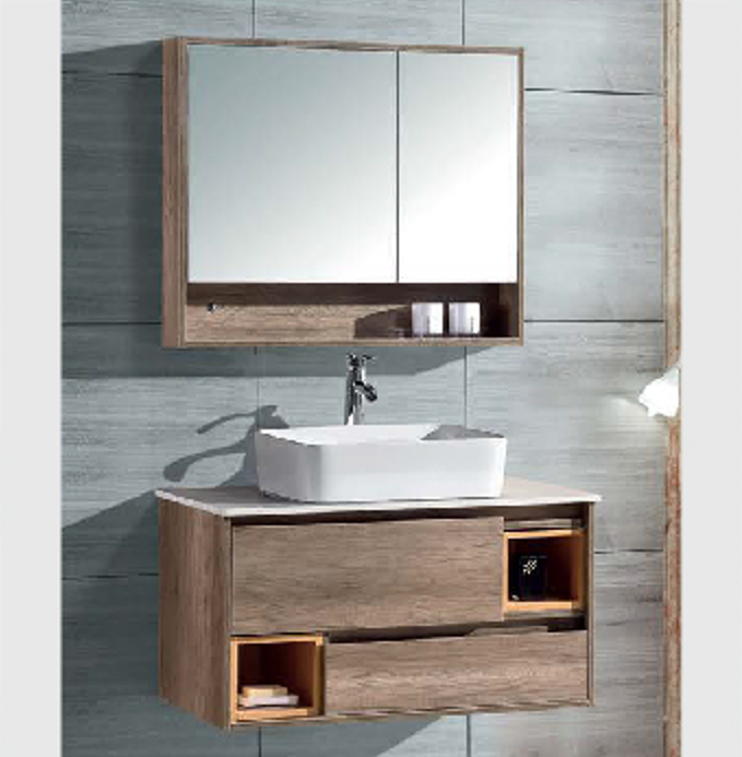 LORY Industrial Style Nordic Bathroom Vanity Cabinet With Wash Basin