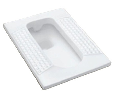 china squat toilet with flush squatting pan sanitary ware WC ceramic pans