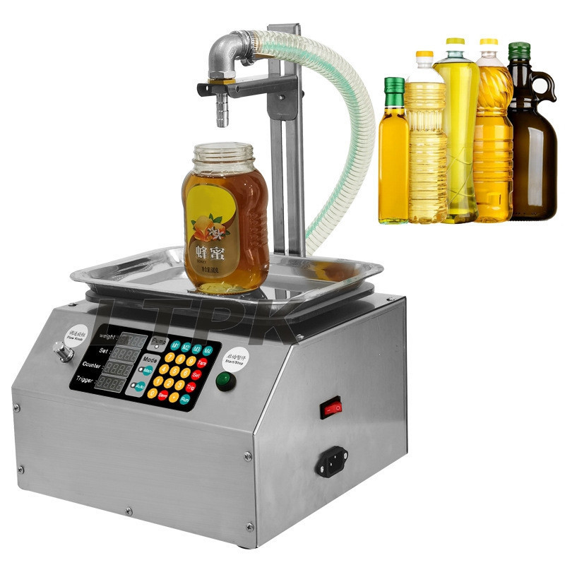 Automatic Weighing Filling Machine Honey Oil Thick Paste edible oil glue viscous liquid filling machine for Small Business