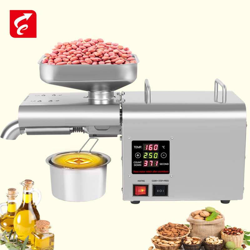 Cooking oil making sunflower hemp seed cold oil presser sesame peanut soybean oil press machine price