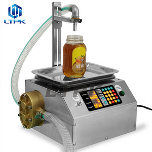 Automatic Weighing Filling Machine Honey Oil Thick Paste edible oil glue viscous liquid filling machine for Small Business