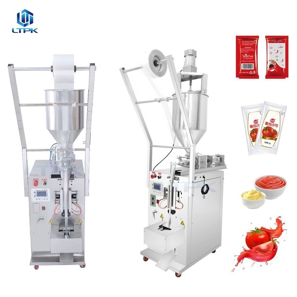 LTPK automatic small ketchup tomato paste tomato sauce sachet pouch bag filling packing machine