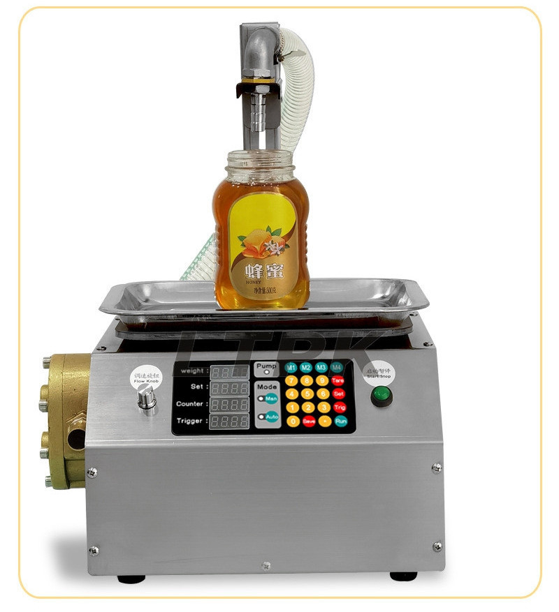 Automatic Weighing Filling Machine Honey Oil Thick Paste edible oil glue viscous liquid filling machine for Small Business