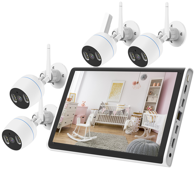 4 channel High-quality connection convenient 3MP wireless WiFi security monitoring NVR kit