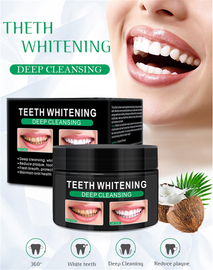 100% Beauty Natural  Activated Carbon Bamboo Charcoal Teeth Whitening Powder