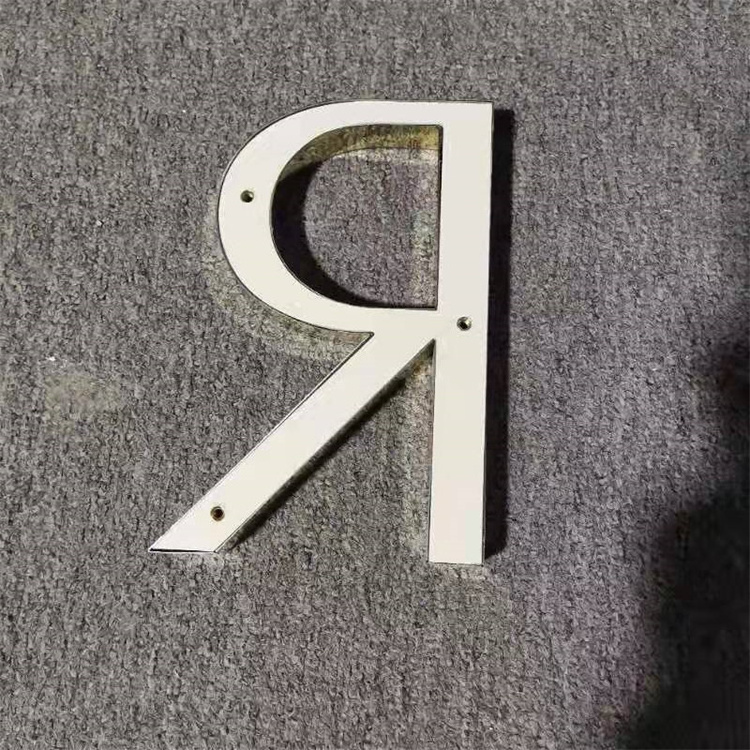 Gold Letter Sign 3d Stainless Steel Alphabet Signs Small Metal Letters Logo For Shop Wall Decoration