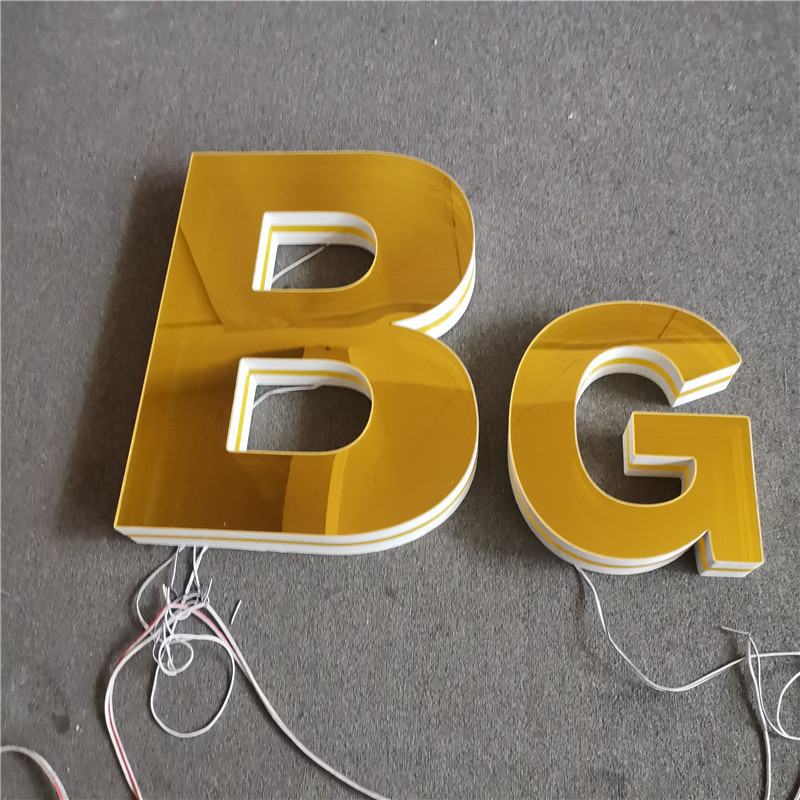 Outdoor waterproof infinity mirror neon sign infinity mirror light led commercial 3d letters for store / mall