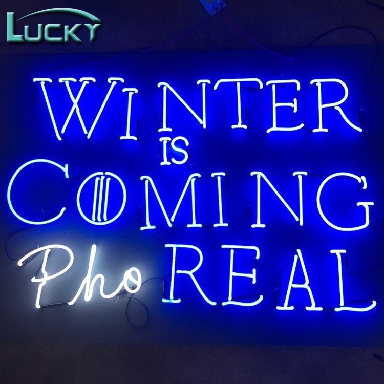 hot sale led lights neon sign real glass tube neon light sign made in China