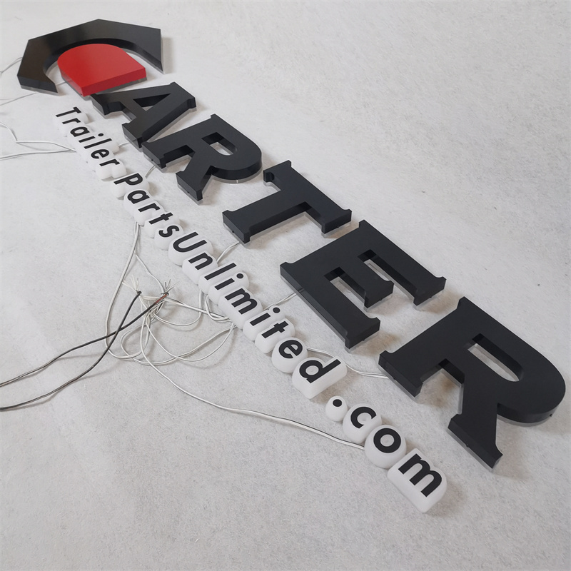 Custom Personalized Electronic Name Sign Led Backlit Outdoor Signage Custom 3D Led Waterproof Led Business Sign