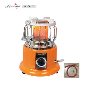 hot selling camping portable big energy 2 in 1 gas heater and cooker with spare parts top burner use outdoor single gas stove