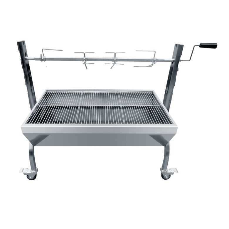 New Product Stainless Steel Outdoor BBQ grill Chimney Starter commercial Charcoal Grill Steel rotating portable bbq grill