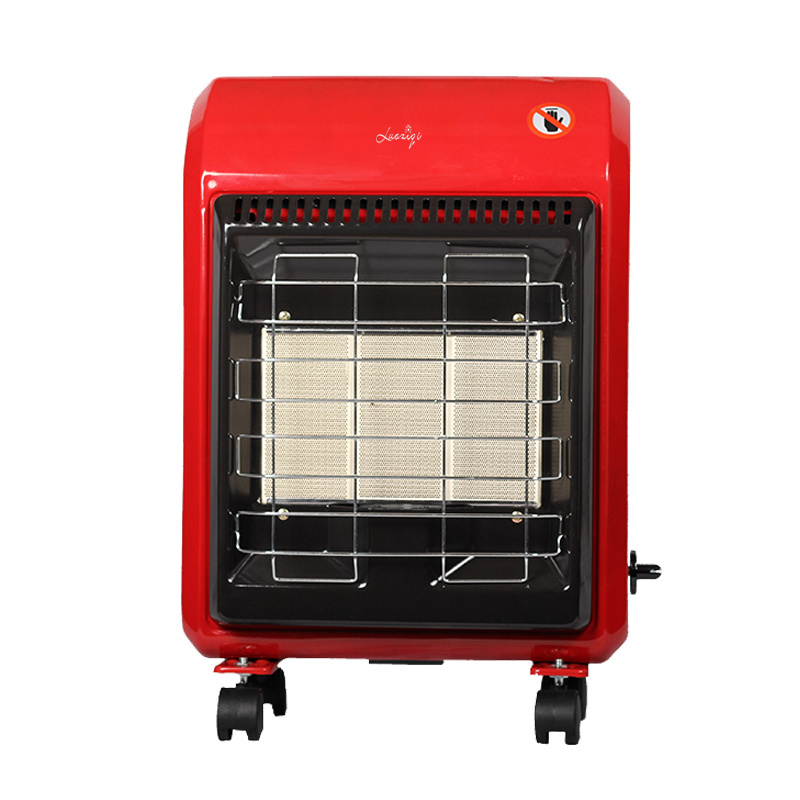 2021 new style energy saving super slim 2 In 1 mini indoor mobile ceramic radiant quartz electric and gas heaters