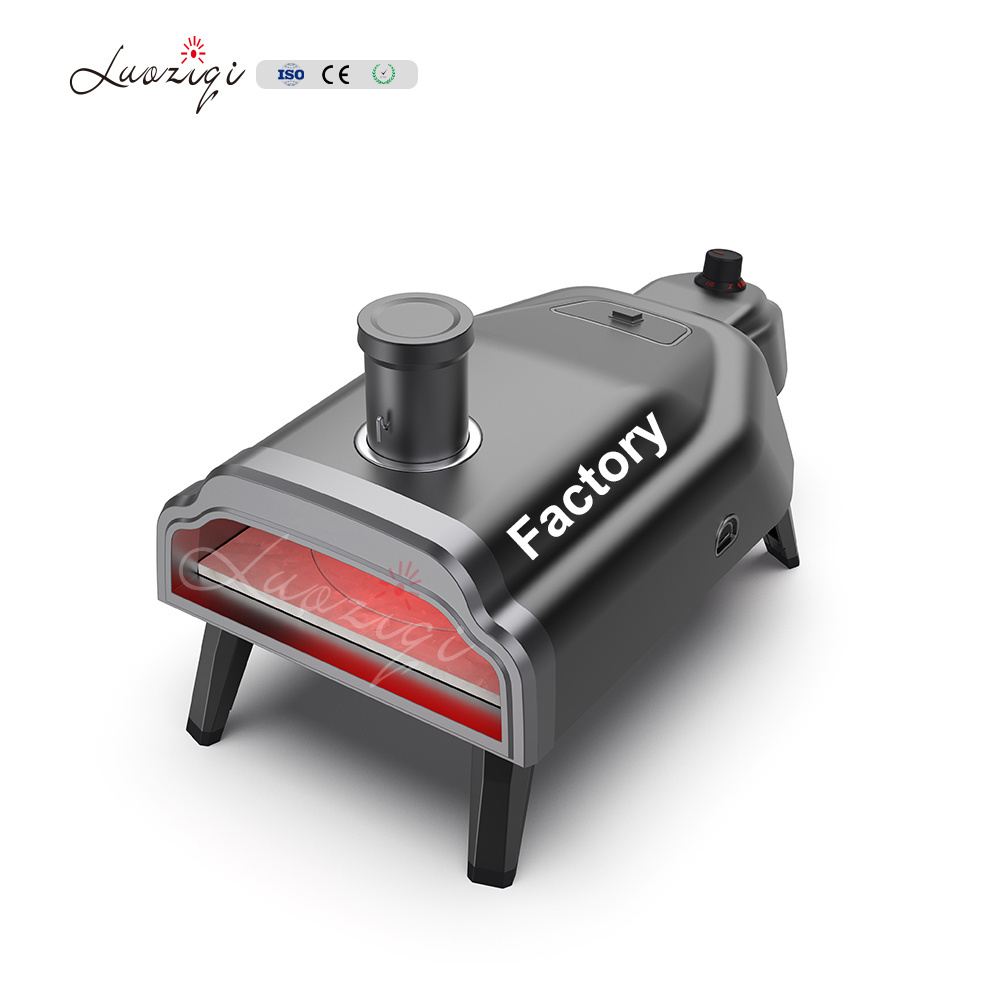 High quality stylish appearance easy to clean practical two in one gas and wood pizza oven maker