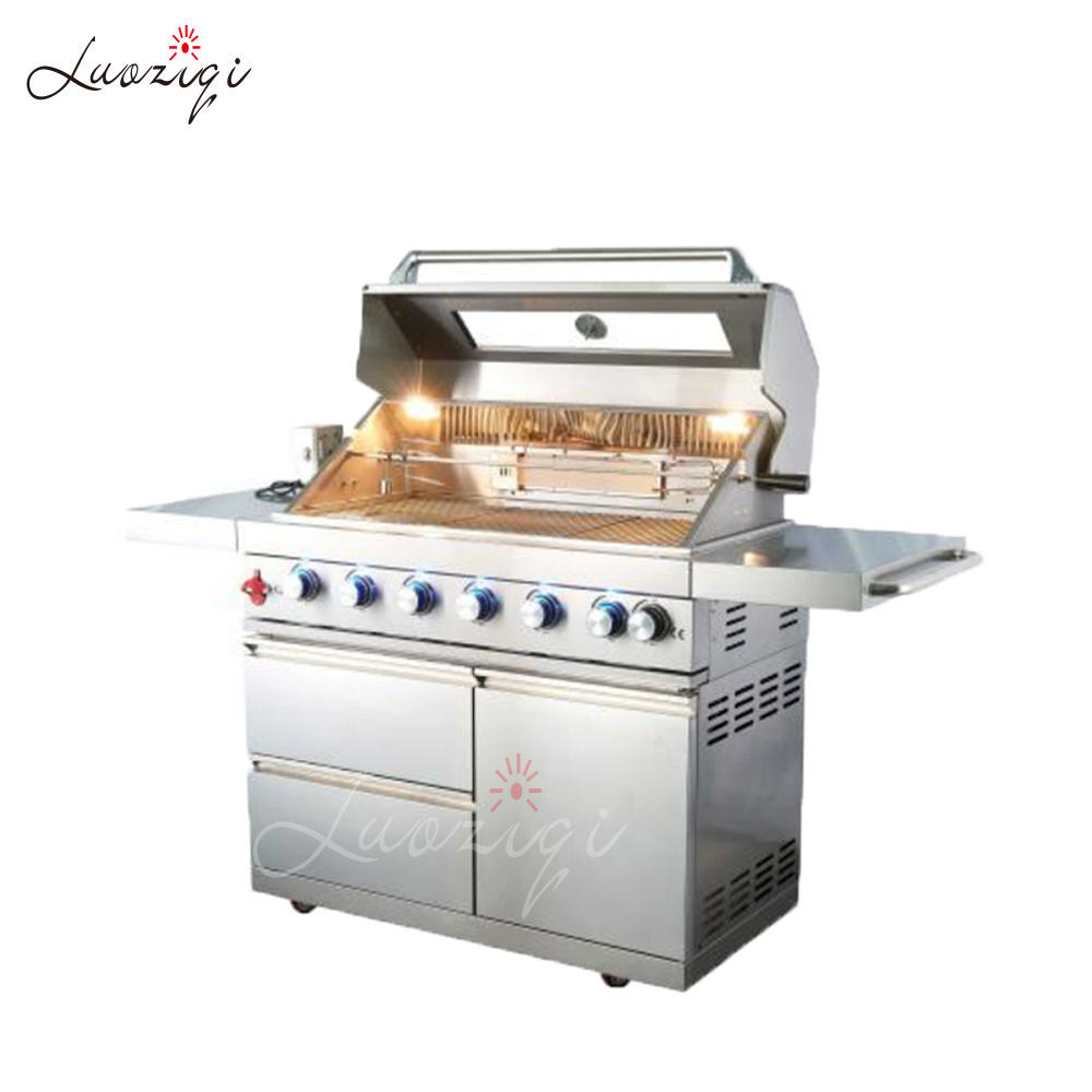 New design quickly heating outdoor kitchen stainless steel bbq grill portable with grassplot gas  bbq grill