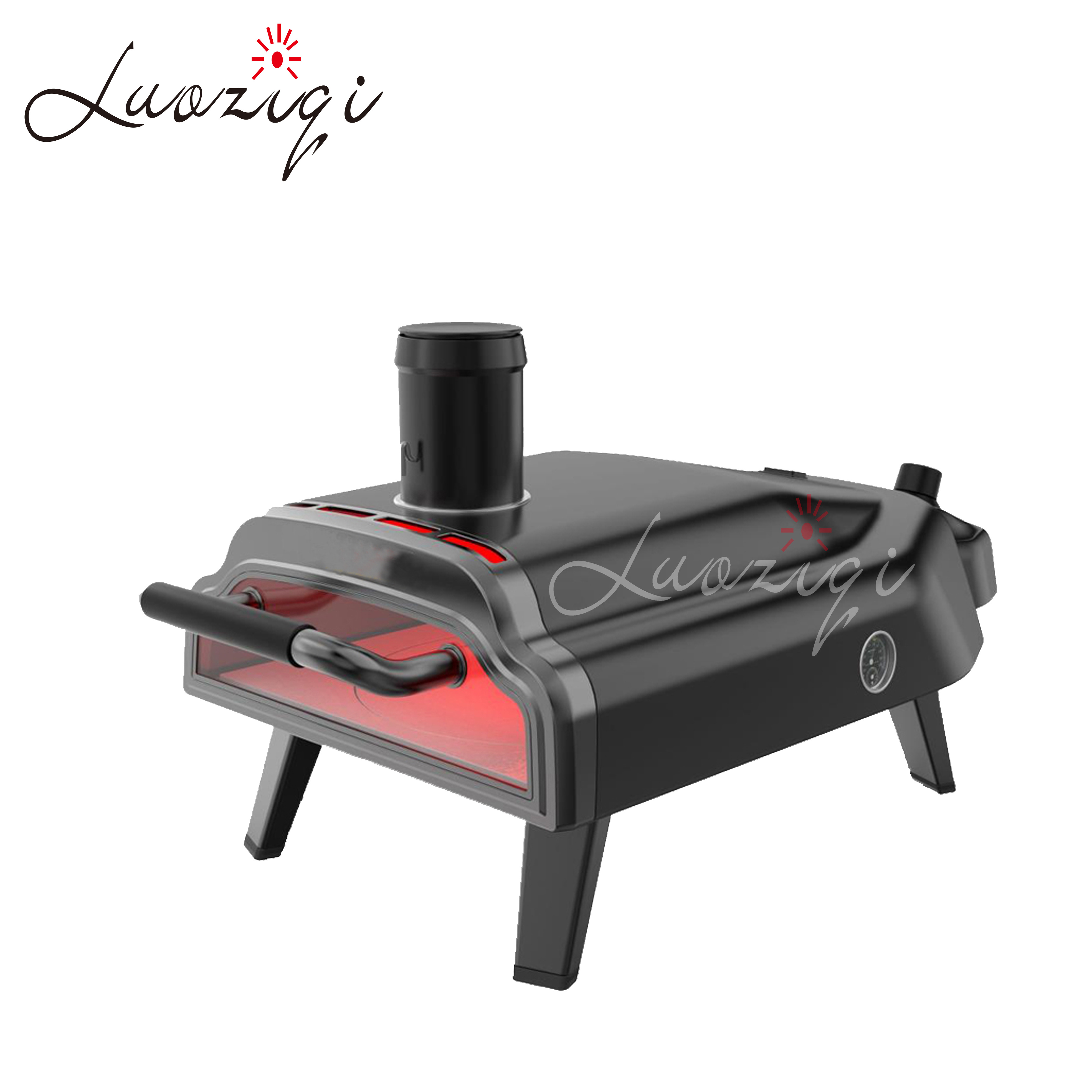 High quality stylish appearance easy to clean practical two in one gas and wood pizza oven maker