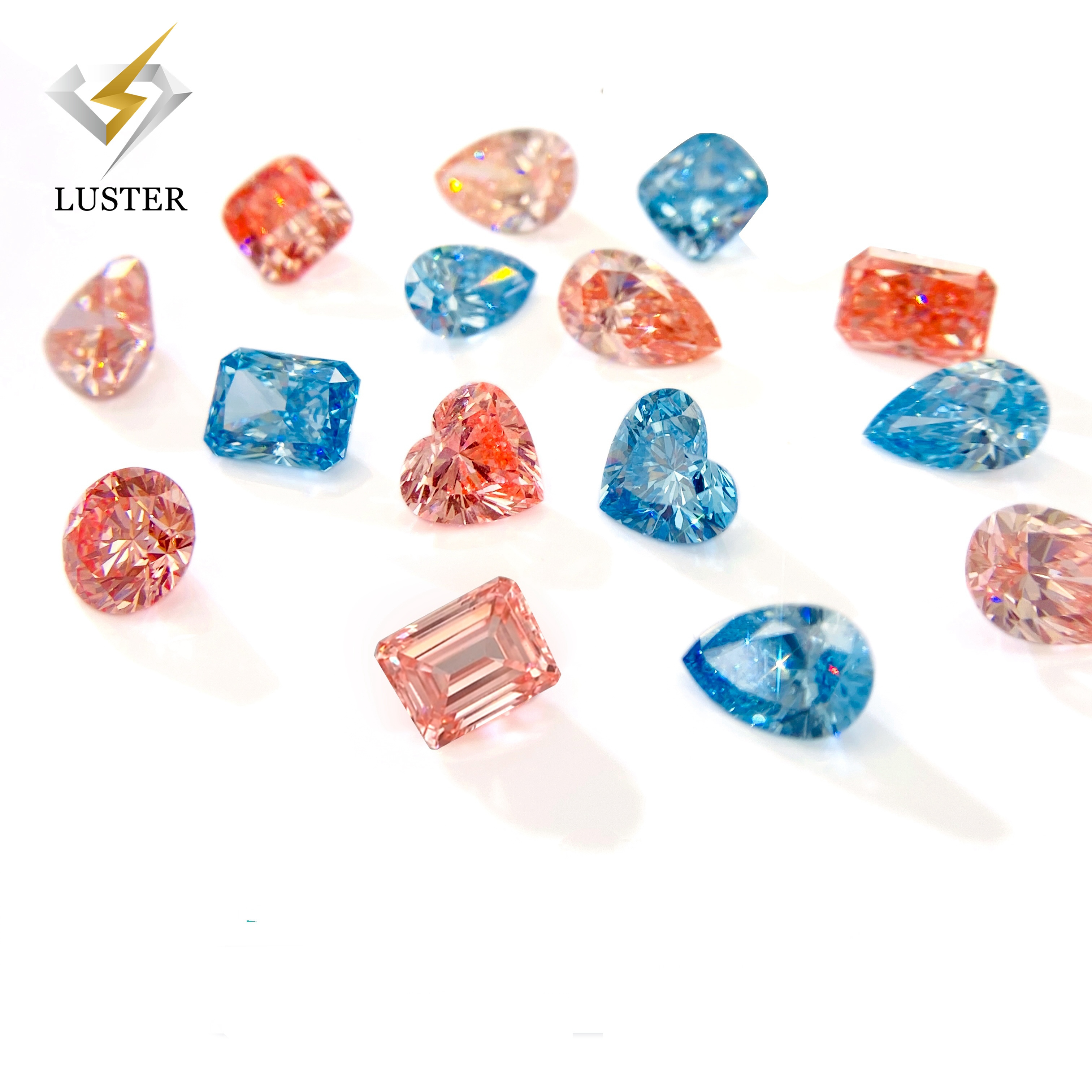 Luster cvd diamond lab grown IGI cvd colour diamond lab grown cvd diamond pink