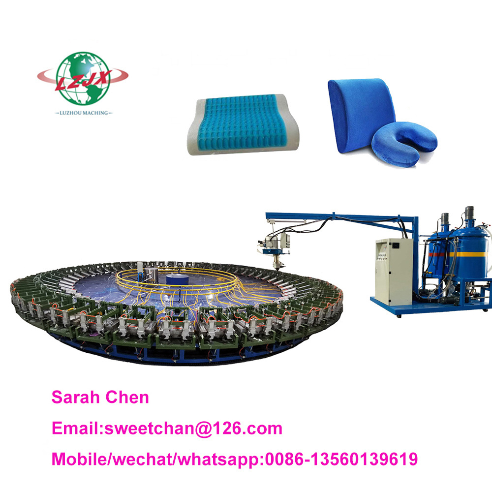 Polyurethane memory foaming injection machine pu gel viscoleastic pillow making machines