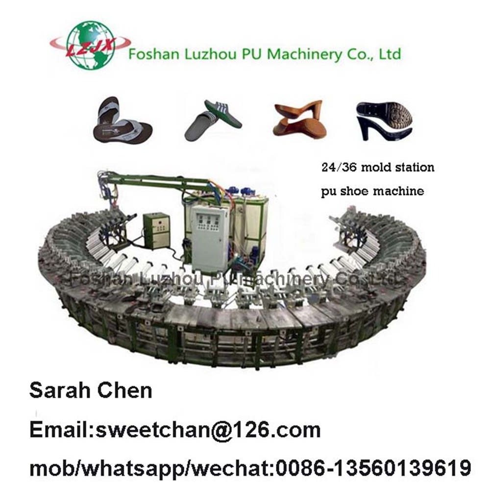 full automatic pu shoe sole making machine footwear pouring production line pu sport shoe and safety shoe molding machine