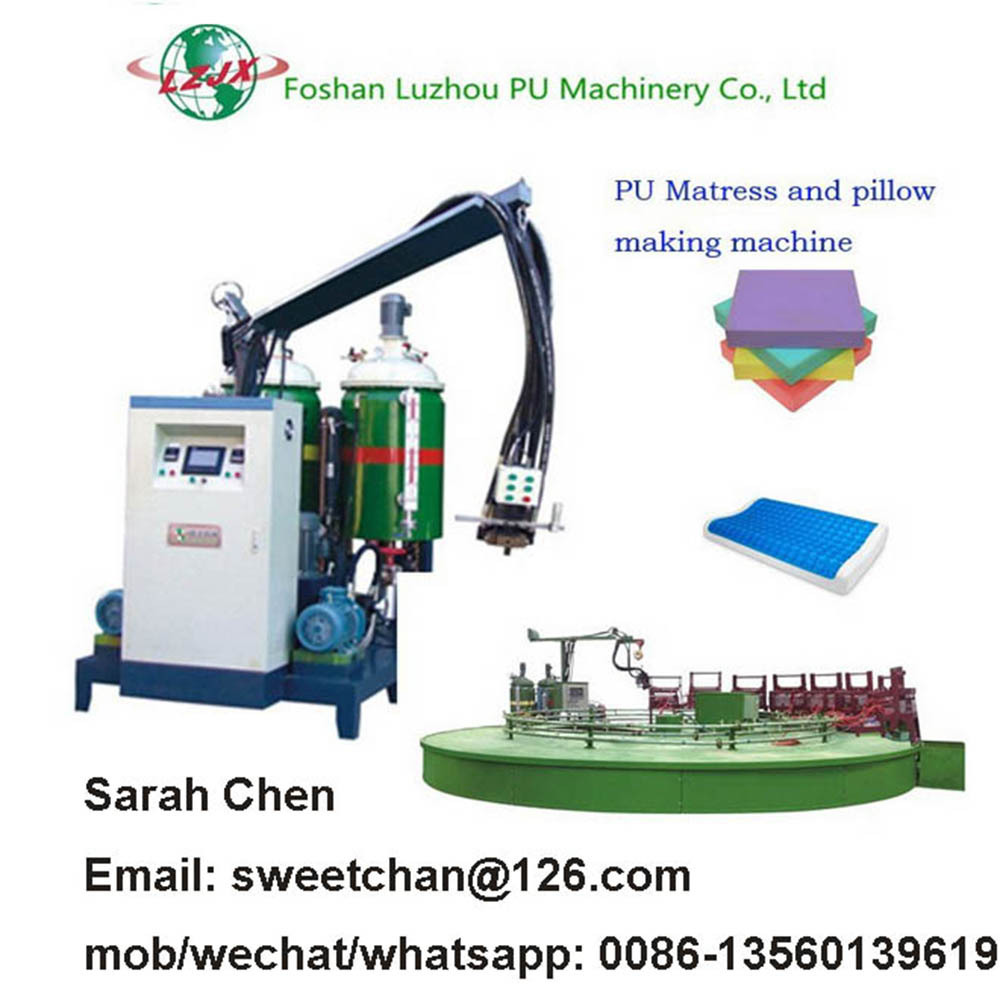 Polyurethane memory foaming injection machine pu gel viscoleastic pillow making machines