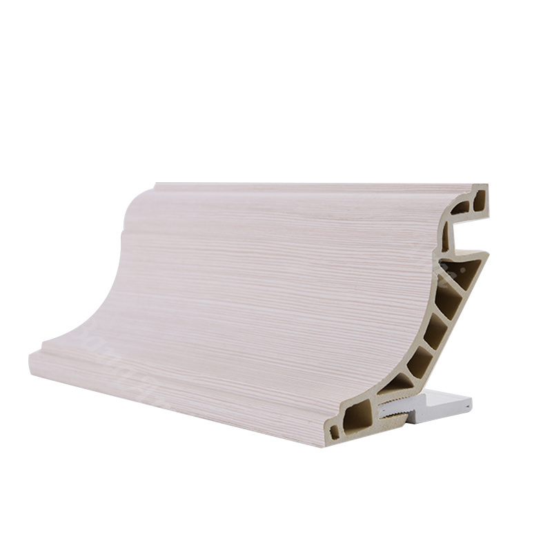 Self-Adhesive Bamboo Wood Fibre Skirting Profile 100Mm Wall Protector Base Skirting Board Baseboard