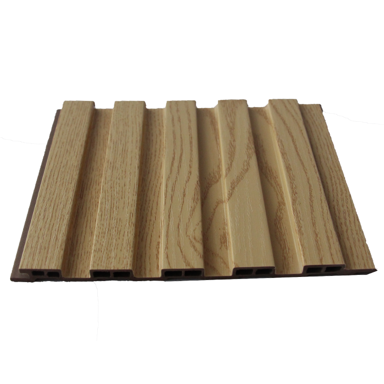 Wood pvc composite interior wpc wall cladding  fluted panels