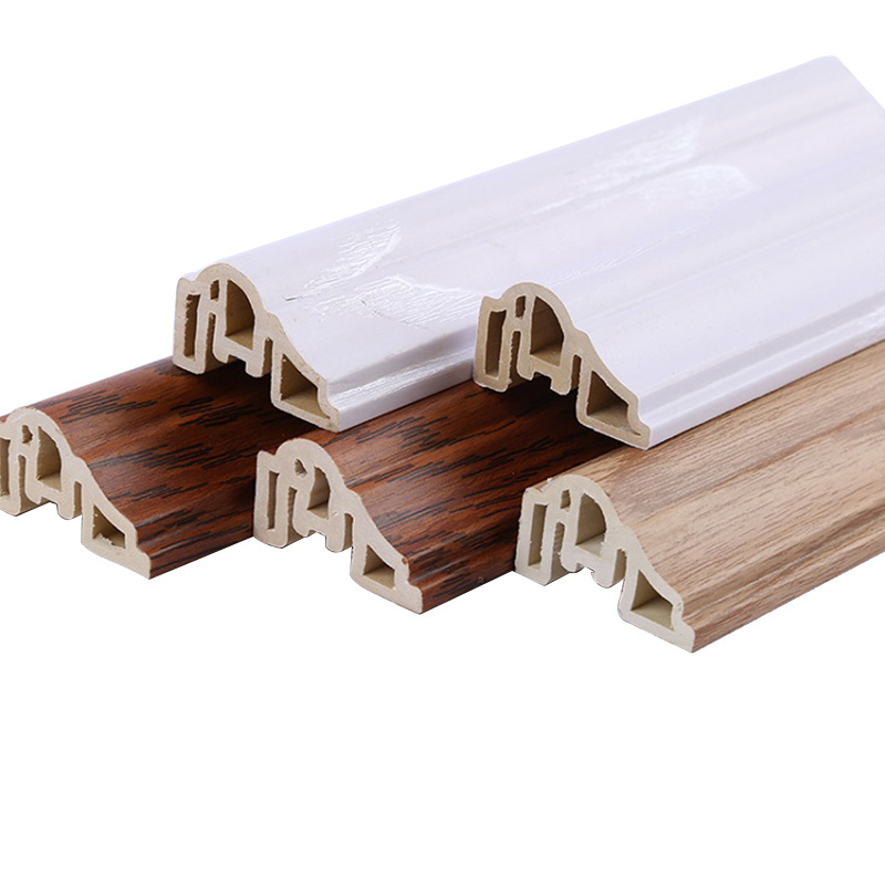 High-End Bamboo Wood Fibre Profile Skirting Invisible Skirting Board Embedded Baseboard For 12Mm Wall Panel